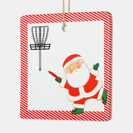 Personalisiertes Disk Golf-Geschenk Keramikornament (Links)