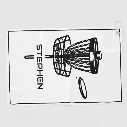 Personalisiertes Disk Golf Handtuch (Horizontal)