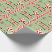 Personalisiertes Disk Golf Weihnachtsgeschenk Geschenkpapier (Ecke)