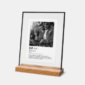 Personalisiertes DJ Dictionary Definition Foto-Ges Acrylschild (Winkel)