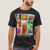 Personalisiertes Dog Cat Bootleg für Haustiere T-Shirt (Vorderseite)