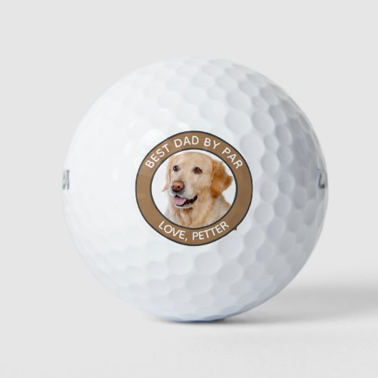 Personalisiertes Dog-Foto anpassen Golfball (Vorderseite)