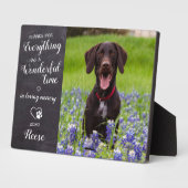 Personalisiertes Dog-Memorial für das Tier-Verlust Fotoplatte (Seite)