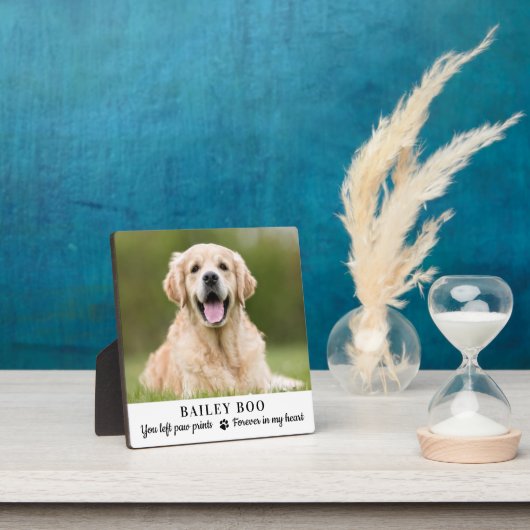 Personalisiertes Dog-Memorial-Geschenk Benutzerdef Fotoplatte (InSitu)
