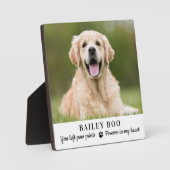 Personalisiertes Dog-Memorial-Geschenk Benutzerdef Fotoplatte (Vorderseite)