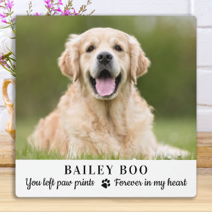 Personalisiertes Dog-Memorial-Geschenk Benutzerdef Fotoplatte