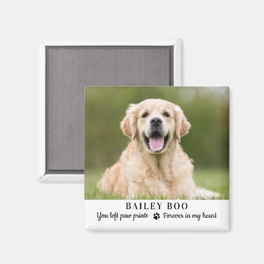 Personalisiertes Dog-Memorial-Geschenk Benutzerdef Magnet (Vorderseite/Rückseite)