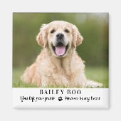 Personalisiertes Dog-Memorial-Geschenk Benutzerdef Magnet (Vorne)