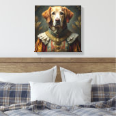 Personalisiertes Dog-Portrait: Ihr Hund als Ritter Leinwanddruck (Insitu (Schlafzimmer))