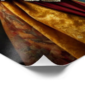 Personalisiertes Dog-Portrait: Ihr Hund als Ritter Poster (Ecke)