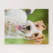 Personalisiertes Dog Wire Fox Terrier Foto Puzzle (Horizontal)