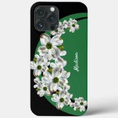 Personalisiertes Dogwood Blossom iPhone Case (Rückseite)