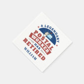 Personalisiertes Dokument für den Postdienst Serviette (Ecke)