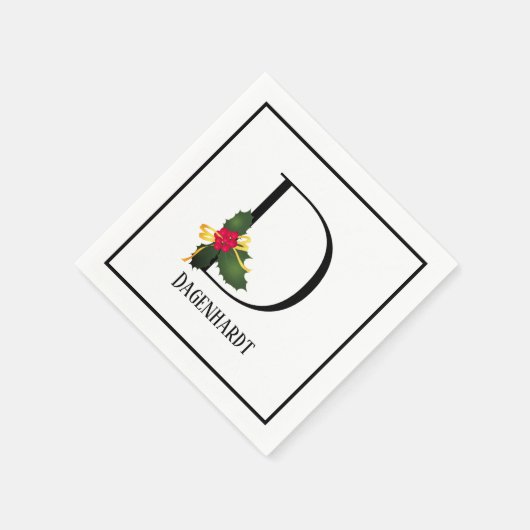 Personalisiertes Dokument Serviette (Ecke)