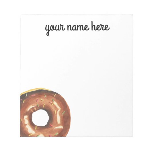 Personalisiertes Donut-Notizbuch Notizblock (Vorderseite)