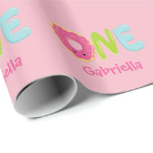 Personalisiertes Donut-One-Wrapping-Papier Geschenkpapier (Rolleneckpunkt)