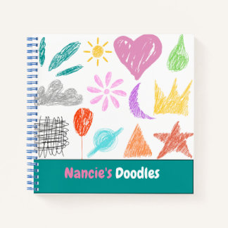 Personalisiertes Doodle- und Skizzenbuch Notizbuch