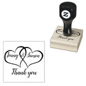 Personalisiertes Doppelherz Custom Wedding Vielen Gummistempel (Stempel)