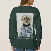 Personalisiertes doppelseitiges Foto-Text Sweatshirt (Rückseite)