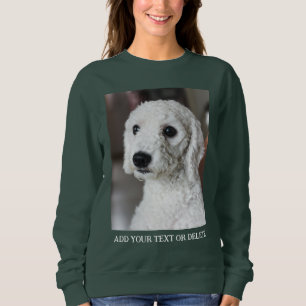 Personalisiertes doppelseitiges Foto-Text Sweatshirt