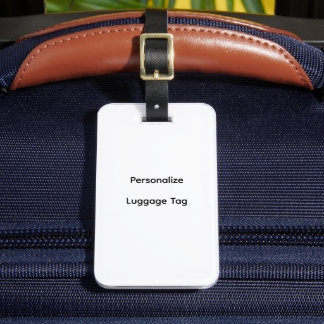 Personalisiertes doppelseitiges Gepäcketikett Gepäckanhänger