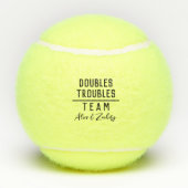 Personalisiertes Doppelteam Tennisbälle (Rückseite)