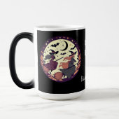 Personalisiertes Doppeltrouble Halloween Verwandlungstasse (Links)