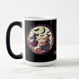 Personalisiertes Doppeltrouble Halloween Verwandlungstasse