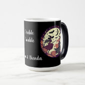 Personalisiertes Doppeltrouble Halloween Verwandlungstasse (VorderseiteRechts)