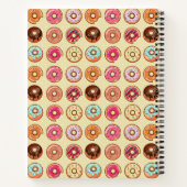 Personalisiertes Doughnut Muster Rezept Notebook Notizblock (Rückseite)