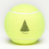 Personalisiertes Drehbuch zu Weihnachten Tennisbälle (Rückseite)