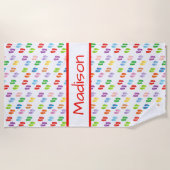 Personalisiertes "drehen Sie Reinfall-" Badetuch (Vorderseite)