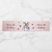 Personalisiertes Drehorn Wasserflaschenetikett (Einzelnes Label)