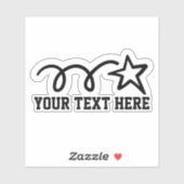 Personalisiertes Drehstar-Vinyl Aufkleber (Blatt)