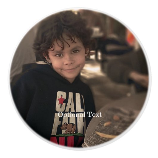 Personalisiertes Dresser-Cabrio für Foto Keramikknauf (Vorderseite)