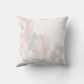 Personalisiertes Dressurreiter Pferdchen Kissen (Rückseite)