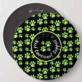 Personalisiertes Druckgrün der Tierpfanne Button (Vorne & Hinten)