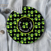 Personalisiertes Druckgrün der Tierpfanne Button (Beispiel)