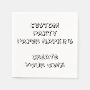 Personalisiertes Druckpapier Party Napkins Serviette