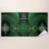Personalisiertes Dschungelleebdesign Strandtuch (Vorderseite)