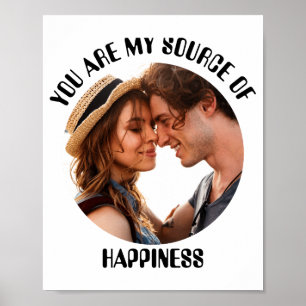 Personalisiertes Du bist meine Quelle des Glücks F Poster