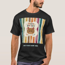 Personalisiertes Du-Schaffst-Das-Katze-Abitur-Shir T-Shirt