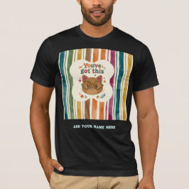 Personalisiertes Du Schaffst Das Katze Mittelstufe T-Shirt