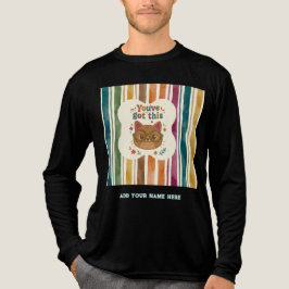Personalisiertes Du Schaffst Das Katze Mittelstufe Tri-Blend Shirt
