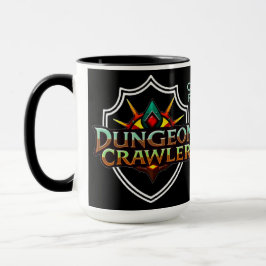 Personalisiertes Dungeon Crawler Farblogo 2 Tasse