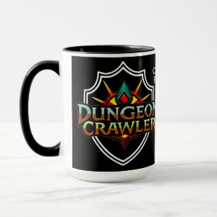 Personalisiertes Dungeon Crawler Farblogo 2 Tasse