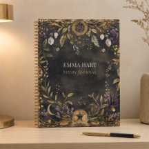 Personalisiertes dunkles botanisches Hexen-Studien