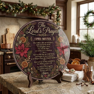 Personalisiertes dunkles Holz-Weihnachten-Vateruns Schneidebrett