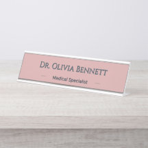 Personalisiertes Dusty Rose Charcoal Namensgeschen