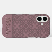 Personalisiertes Dusty-Rose-Muster Case-Mate iPhone Hülle (Rückseite (Horizontal))